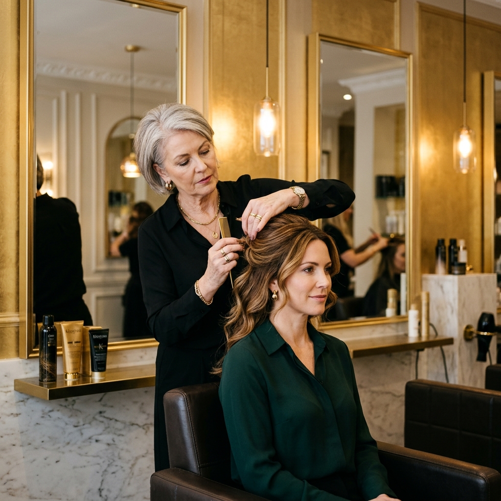 Senior Stylist in Action